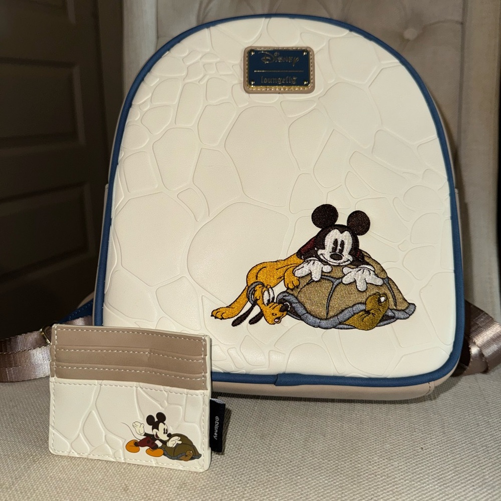 Mickey Turtle Mini Backpack and Wallet Bundle